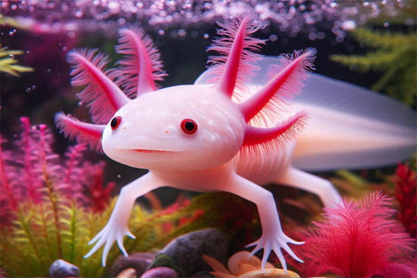 Axolotl Color, Albino