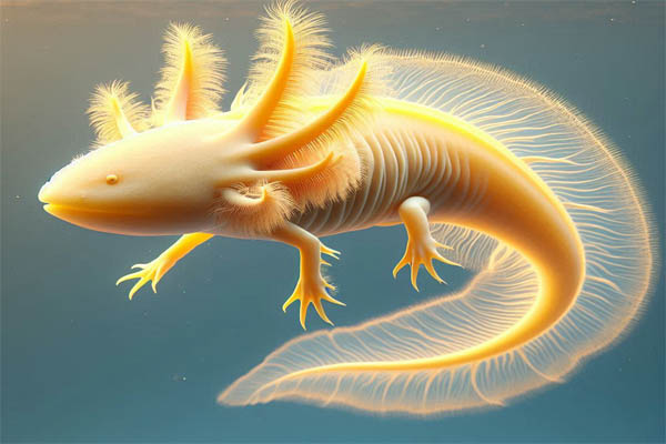 Axolotls Types, Golden Albino