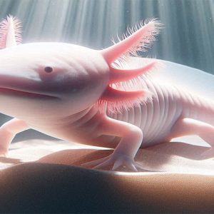 Leucistic Axolotl