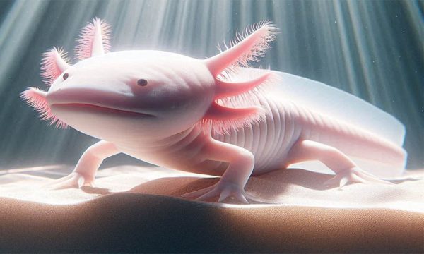 Leucistic Axolotl