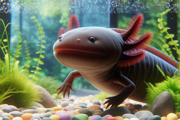 Axolotls Types, Melanoid Axolotl